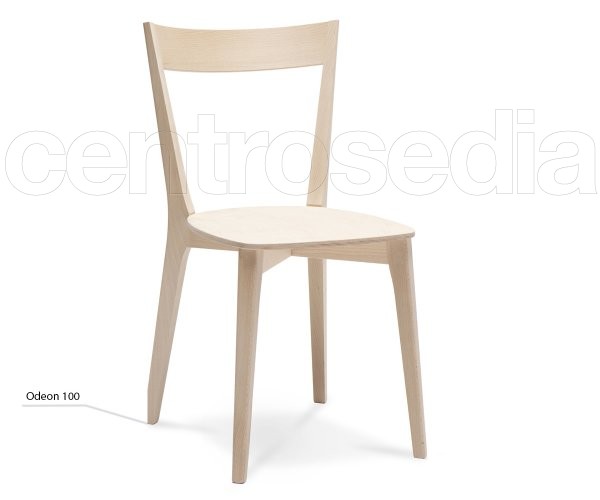 "Odeon" Wooden Chair - Wood Seat