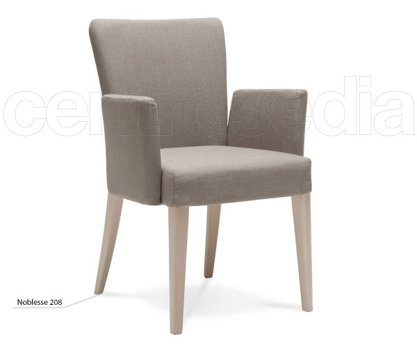 "Noblesse" Padded Wood Armchair