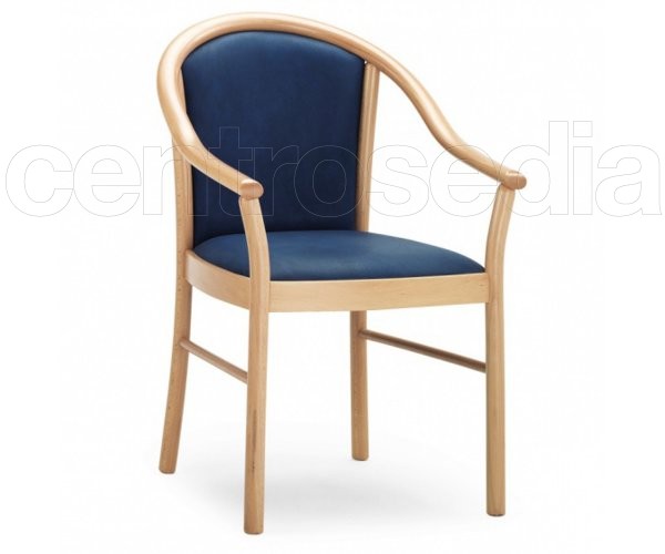 Manuela Upholstered Wood Armchair