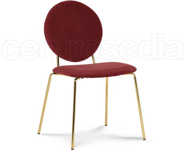 Celine Velvet Metal Chair