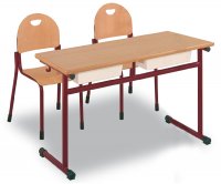 CC1560 Adjustable two-seater school desk