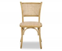 Sissi Wooden Chair - Rattan Seat