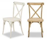 Cross Polypropylene Chair - Wood Look